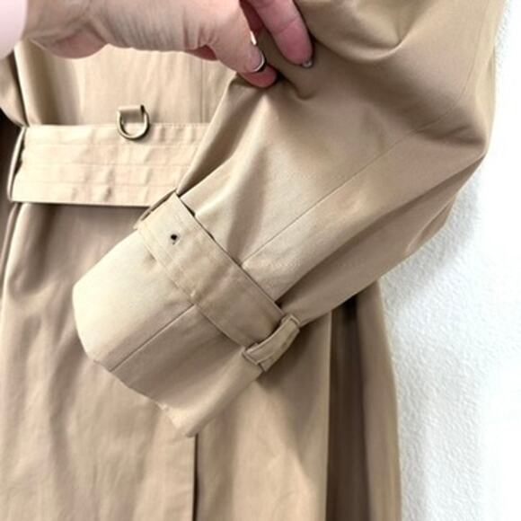 1960s Aquascutum London Trench Coat Men M/L Double Breasted Classic, Vintage - Picture 10 of 11